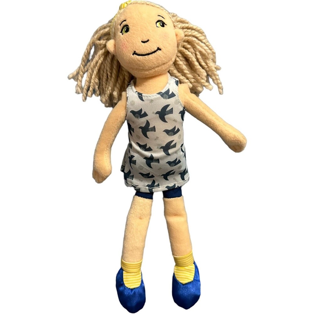 Groovy Girls Birdie Plush Doll Manhattan Toy Company Blonde Hair Blue Shoes 14”
